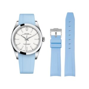 Rubber Strap - For Rolex Oyster Perpetual 39mm - Baby Blue