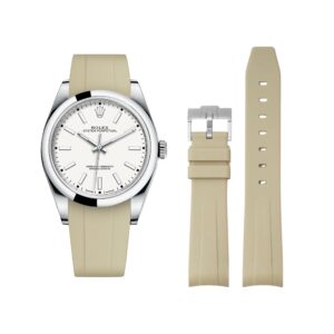 Rubber Strap - For Rolex Oyster Perpetual 39mm - Beige