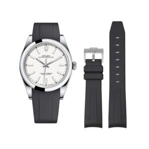 Rubber Strap - For Rolex Oyster Perpetual 39mm - Black