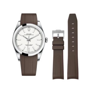 Rubber Strap - For Rolex Oyster Perpetual 39mm - Brown