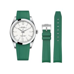 Rubber Strap - For Rolex Oyster Perpetual 39mm - Green