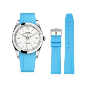 Rubber Strap - For Rolex Oyster Perpetual 39mm - Light Blue