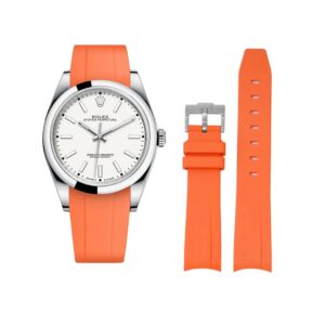 Rubber Strap - For Rolex Oyster Perpetual 39mm - Orange