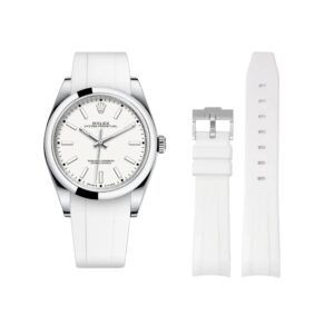 Rubber Strap - For Rolex Oyster Perpetual 39mm - White