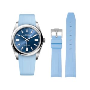 Rubber Strap - For Rolex Oyster Perpetual 41mm - Baby Blue