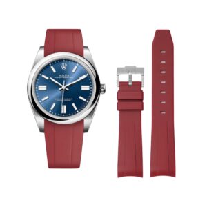 Rubber Strap - For Rolex Oyster Perpetual 41mm - Bordeaux