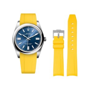 Rubber Strap - For Rolex Oyster Perpetual 41mm - Yellow