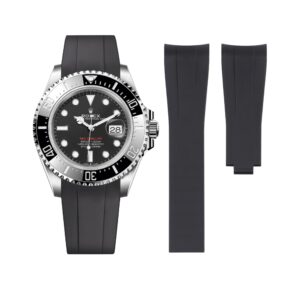 Rubber Strap - For Rolex Sea-Dweller - Black
