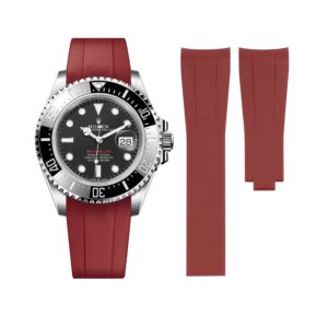 Rubber Strap - For Rolex Sea-Dweller - Bordeaux