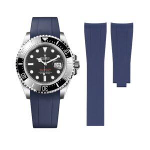 Rubber Strap - For Rolex Sea-Dweller - Navy Blue