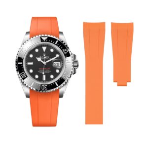 Rubber Strap - For Rolex Sea-Dweller - Orange