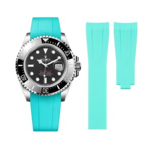 Rubber Strap - For Rolex Sea-Dweller - Turquoise