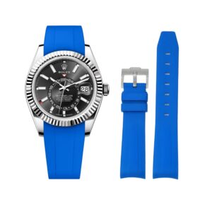 Rubber Strap - For Rolex Sky-Dweller - Blue