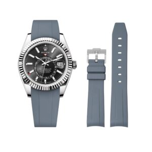 Rubber Strap - For Rolex Sky-Dweller - Grey