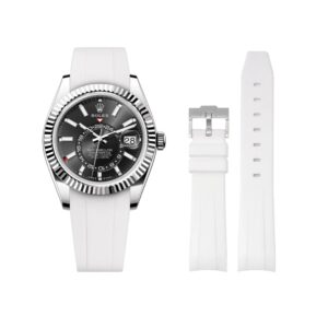Rubber Strap - For Rolex Sky-Dweller - White