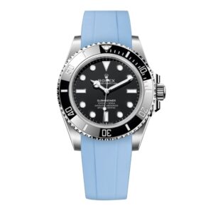 Rubber Strap - For Rolex Submariner - Baby Blue