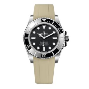 Rubber Strap - For Rolex Submariner - Beige