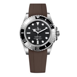 Rubber Strap - For Rolex Submariner - Brown