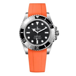 Rubber Strap - For Rolex Submariner - Orange