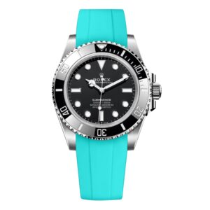 Rubber Strap - For Rolex Submariner - Turquoise