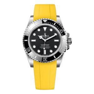 Rubber Strap - For Rolex Submariner - Yellow