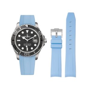Rubber Strap - For Rolex Yacht-Master 40mm/42mm - Baby Blue