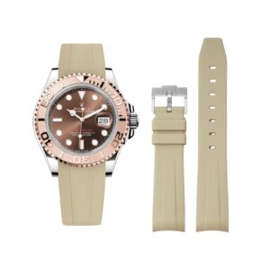 Rubber Strap - For Rolex Yacht-Master 40mm/42mm - Beige