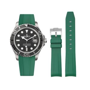 Rubber Strap - For Rolex Yacht-Master 40mm/42mm/37mm - Green
