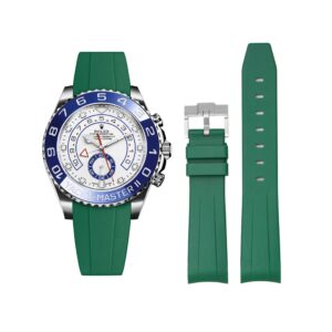 Rubber Strap - For Rolex Yacht-Master II 44mm - Green