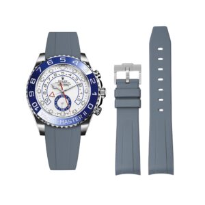 Rubber Strap - For Rolex Yacht-Master II 44mm - Grey