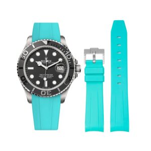 Rubber Strap - For Rolex Yacht-Master 40mm/42mm - Turquoise