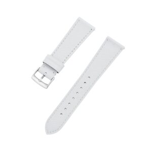 White Leather Watch Strap – Handcrafted Replacement Band – Retention Time